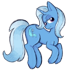 Size: 1080x1080 | Tagged: safe, artist:realityreaperbc, trixie, pony, unicorn, g4, female, full body, hooves, horn, mare, raised eyebrow, simple background, solo, tail, transparent background