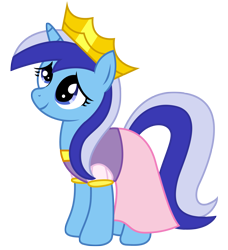 Size: 2729x2989 | Tagged: safe, artist:third uncle, minuette, pony, unicorn, g4, hearth's warming eve (episode), background pony, clothes, costume, crown, cute, female, full body, hearth's warming eve, high res, hooves, horn, jewelry, mare, minubetes, regalia, simple background, smiling, solo, standing, tail, transparent background, two toned mane, two toned tail, unicorn tribe