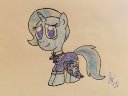 Size: 2048x1536 | Tagged: safe, artist:jesslmc16, trixie, pony, unicorn, g4, the last problem, counselor trixie, older, older trixie, smiling, solo, traditional art