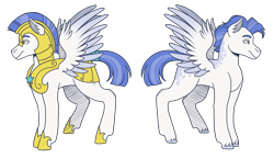 Size: 4300x2500 | Tagged: safe, artist:monnarcha, oc, pegasus, pony, armor, male, royal guard, simple background, solo, stallion, transparent background