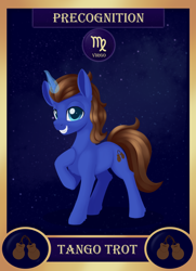 Size: 1300x1800 | Tagged: safe, artist:dusthiel, part of a set, oc, oc only, oc:tango trot, pony, unicorn, magic, male, solo, stallion, virgo