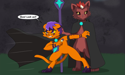 Size: 1551x934 | Tagged: safe, artist:chedx, abyssinian, comic:the storm kingdom, alternate universe, magic, the black paw warlocks