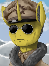 Size: 3120x4200 | Tagged: safe, artist:闪电_lightning, oc, oc only, oc:kelwell scott, pony, unicorn, equestria at war mod, douglas macarthur