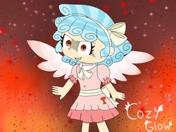 Size: 2160x1620 | Tagged: safe, artist:kawaiigirl27, cozy glow, human, g4, humanized, solo, winged humanization, wings