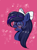 Size: 1627x2183 | Tagged: safe, artist:dreamy990, oc, oc only, oc:shadow twinkle, pony, unicorn, blushing, bow, bust, cute, eyes closed, female, glasses, hair bow, mare, portrait, round glasses, smiling, solo, trans female, transgender