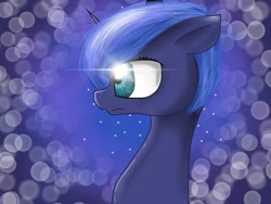 Size: 2048x1536 | Tagged: safe, artist:zoefrancesva, princess luna, alicorn, pony, g4, bust, female, profile, solo