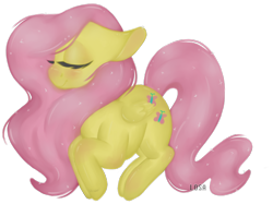 Size: 928x736 | Tagged: safe, artist:raisingwolves, fluttershy, pony, g4, eyes closed, female, simple background, solo, transparent background