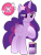 Size: 1300x1716 | Tagged: safe, artist:monochrome-sunsets, oc, oc only, alicorn, pony, g4, alicorn oc, eyeshadow, female, flower, flower in hair, folded wings, full body, hoof on chest, hooves, horn, lidded eyes, magical lesbian spawn, makeup, mare, offspring, parent:izzy moonbow, parent:twilight sparkle, show accurate, simple background, smiling, solo, standing, tail, transparent background, two toned mane, two toned tail, wings