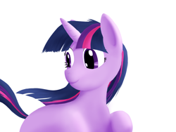 Size: 1024x768 | Tagged: safe, artist:alixnight, twilight sparkle, pony, unicorn, g4, procreate app, simple background, solo, unicorn twilight, white background