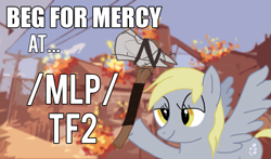 Size: 955x563 | Tagged: safe, derpy hooves, g4, /mlp/, /mlp/ tf2 general, 2fort, axtinguisher, team fortress 2