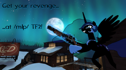 Size: 1920x1078 | Tagged: safe, nightmare moon, pony, g4, /mlp/, /mlp/ tf2 general, koth sawmill, solo, team fortress 2