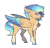 Size: 3152x3000 | Tagged: safe, artist:venommocity, oc, oc:vegas, pegasus, pony, colored wings, female, high res, magical gay spawn, mare, multicolored wings, offspring, parent:flash sentry, parent:sunburst, parents:flashburst, simple background, solo, transparent background, wings, x0000 milestone