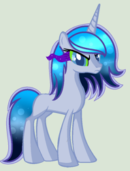 Size: 676x884 | Tagged: safe, artist:yulianapie26, oc, oc only, pony, unicorn, base used, eyelashes, female, frown, mare, offspring, parent:king sombra, parent:princess luna, parents:lumbra, simple background, solo, sombra eyes