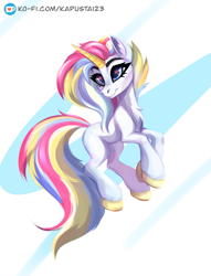 Size: 1497x1957 | Tagged: safe, artist:kapusta123, oc, oc only, unnamed oc, pony, unicorn, female, heart, heart eyes, horn, mare, signature, solo, unicorn oc, wingding eyes