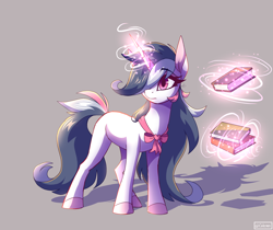Size: 2500x2100 | Tagged: safe, artist:celes-969, oc, oc only, pony, unicorn, book, high res, solo