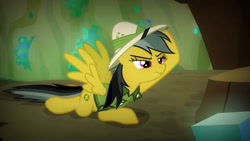 Size: 1280x720 | Tagged: safe, screencap, daring do, pegasus, pony, g4, season 6, stranger than fan fiction, clothes, cute, daring dorable, female, hat, pith helmet, shirt, solo, spread wings, wings