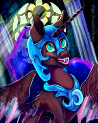 Size: 1024x1280 | Tagged: safe, artist:may-li128, nightmare moon, alicorn, pony, g4, female, solo