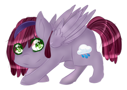 Size: 846x604 | Tagged: safe, artist:kittenburger3, oc, oc only, oc:rainy sonnet, pegasus, pony, female, pegasus oc, simple background, solo, transparent background