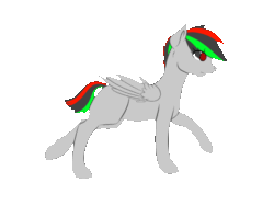 Size: 800x600 | Tagged: safe, artist:kittenburger3, oc, oc only, oc:mintisity, pegasus, pony, animated, female, pegasus oc, simple background, solo, the horse in motion, transparent background
