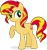 Size: 687x729 | Tagged: safe, artist:shizow, sunset shimmer, pony, unicorn, g4, female, mare, raised hoof, simple background, transparent background, vector