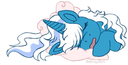 Size: 984x505 | Tagged: safe, oc, oc:fleurbelle, alicorn, pony, adorabelle, alicorn oc, bow, cute, female, hair bow, horn, mare, ocbetes, pillow, simple background, sleeping, snoring, transparent background, wings