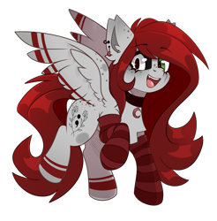 Size: 1813x1841 | Tagged: safe, artist:star-theft, oc, pegasus, pony, clothes, female, mare, simple background, socks, solo, striped socks, transparent background