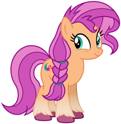 Size: 1024x1049 | Tagged: safe, artist:emeraldblast63, sunny starscout, earth pony, pony, g4, g5, my little pony: a new generation, female, g5 to g4, implied sunset shimmer, mare, simple background, solo, transparent background, unshorn fetlocks
