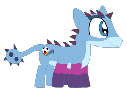 Size: 1864x1324 | Tagged: safe, monster pony, pony, monster, monsters inc., ponified, simple background, solo, thaddeus bile, transparent background