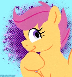 Size: 1823x1948 | Tagged: safe, artist:_b0baratblast_, scootaloo, pegasus, pony, g4, solo