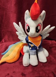 Size: 528x720 | Tagged: safe, artist:legadema, rainbow dash, pegasus, pony, g4, the last problem, clothes, irl, photo, plushie, sitting