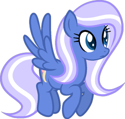 Size: 863x826 | Tagged: safe, artist:muhammad yunus, oc, oc only, oc:bluelight, pegasus, pony, 2022 community collab, derpibooru community collaboration, female, flying, full body, hooves, mare, medibang paint, pegasus oc, show accurate, simple background, solo, spread wings, tail, transparent background, two toned mane, two toned tail, wings