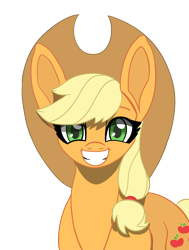 Size: 1600x2120 | Tagged: safe, artist:hzspark, applejack, earth pony, pony, g4, bust, face, front view, portrait, simple background, solo, transparent background