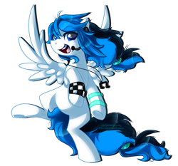 Size: 1024x955 | Tagged: safe, artist:xnightmelody, oc, oc only, oc:melody breeze, pegasus, pony, bipedal, female, open mouth, pegasus oc, simple background, solo, transparent background