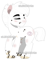 Size: 328x400 | Tagged: safe, artist:xleadmarex, oc, oc only, oc:verilius, earth pony, pony, appaloosa, coat markings, pixel art, simple background, solo, transparent background