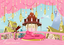 Size: 1700x1200 | Tagged: safe, artist:galeemlightseraphim, background, balcony, canterlot, no pony, ponyville town hall, resource, telescope