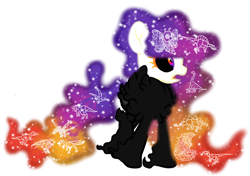 Size: 1700x1200 | Tagged: safe, artist:galeemlightseraphim, oc, oc only, oc:galeem light, pony, black sclera, constellation, ethereal mane, galaxy mane, simple background, transparent background