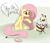 Size: 1500x1277 | Tagged: safe, artist:inkypuso, fluttershy, bee, insect, pegasus, pony, g4, bee movie, dreamworks, giant insect, meme, sitting, ya like jazz?