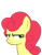 Size: 1280x1656 | Tagged: safe, artist:onebigbarbarian, strawberry sunrise, pony, g4, bust, female, mare, simple background, solo, transparent background, unamused, vector