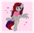 Size: 2048x1971 | Tagged: safe, artist:arllistar, oc, oc only, oc:evening prose, pegasus, pony, commission, female, freckles, heart, hearts and hooves day, holiday, jewelry, mare, necklace, pearl necklace, solo, tongue out, valentine, valentine's day, ych result