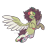 Size: 900x950 | Tagged: safe, artist:lynesssan, oc, oc only, oc:bugsy, pegasus, pony, deviantart watermark, female, hair over eyes, mare, obtrusive watermark, simple background, solo, transparent background, watermark