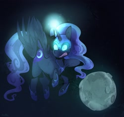 Size: 2947x2780 | Tagged: safe, artist:urbanqhoul, nightmare moon, alicorn, pony, g4, high res, moon, solo