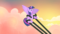 Size: 1920x1080 | Tagged: safe, screencap, twilight sparkle, alicorn, pony, tatzlwurm, g4, three's a crowd, female, fetish fuel, flying, mare, solo, spread wings, tentacles, twilight sparkle (alicorn), wings