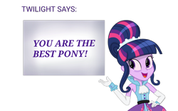 Size: 4000x2500 | Tagged: safe, artist:aonatsu_ki, twilight sparkle, equestria girls, friendship through the ages, g4, bronybait, cute, female, hand on hip, high res, open mouth, open smile, simple background, smiling, solo, transparent background, twiabetes