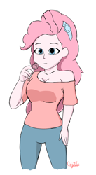 Size: 1044x1901 | Tagged: safe, artist:cjv2004, pinkie pie, human, equestria girls, g4, candy, food, humanized, lollipop