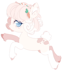 Size: 1024x1169 | Tagged: safe, artist:miioko, oc, oc only, earth pony, pony, carrot, earth pony oc, eyelashes, female, food, jumping, mare, simple background, solo, transparent background