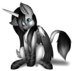 Size: 2498x2401 | Tagged: safe, artist:maneblue, oc, oc only, alicorn, pony, alicorn oc, chest fluff, colored wings, ear fluff, high res, horn, paw prints, simple background, solo, transparent background, two toned wings, wings