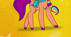 Size: 656x344 | Tagged: safe, sunny starscout, earth pony, pony, g5, my little pony: tell your tale, spoiler:g5, spoiler:my little pony: tell your tale, cropped, legs, pictures of legs, solo