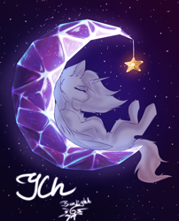 Size: 2100x2600 | Tagged: safe, artist:jsunlight, oc, alicorn, pony, commission, crescent moon, high res, moon, slender, solo, thin, ych sketch, your character here