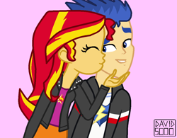 Size: 958x748 | Tagged: safe, artist:xxdavid5000xx, flash sentry, sunset shimmer, equestria girls, g4, female, male, ship:flashimmer, shipping, straight