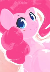 Size: 1430x2048 | Tagged: safe, artist:kurogewapony, pinkie pie, earth pony, pony, g4, blushing, cute, diapinkes, female, looking at you, mare, smiling, smiling at you, solo